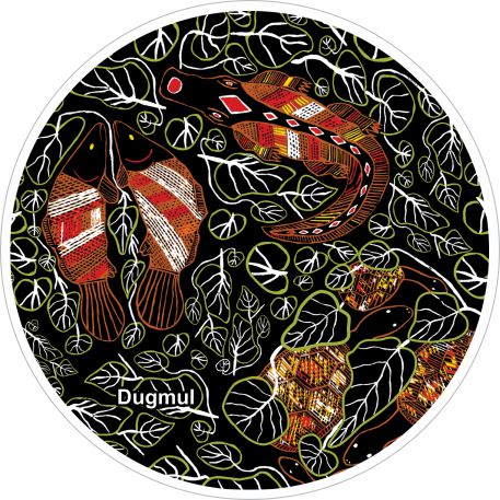 Aboriginal Ceramic Coasters - Dugmul By Graham Kenyon - Fair Dinkum Gifts