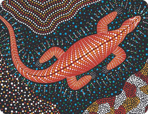 Set of 6 Placemats Art Down Under - Goanna Dreaming