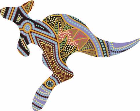 Kangaroo Shaped Flexi Magnet - Guldu Season By Shane Wright