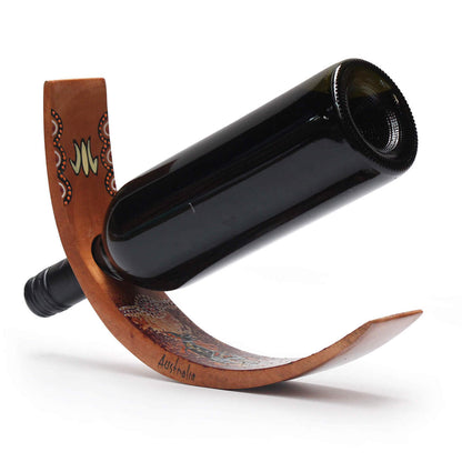 Wine Holder Painted Curved Assorted - Fair Dinkum Gifts