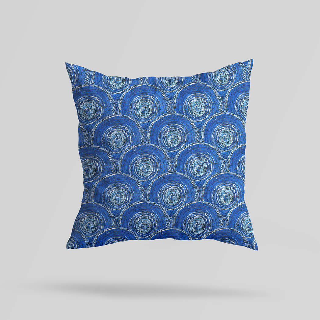 Cushion Cover Sabrina Robertson Blue - Fair Dinkum Gifts