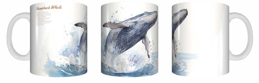Coffee Mug - Watercolour Humpback Whale (07-92-30111L)