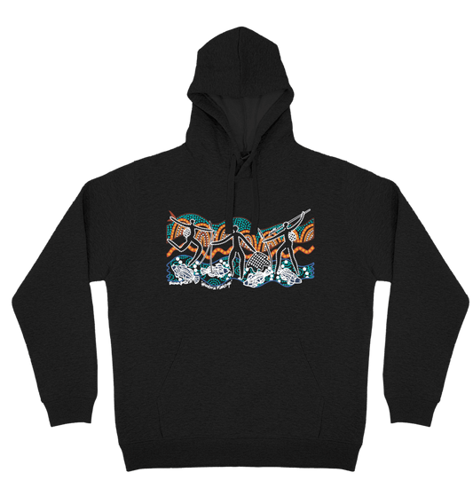 Adults Cozy Hoodie - Hunters Fish Trap By Susan Betts