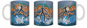 Hunter Fish Traps - Aboriginal Design Ceramic Mug in Gift Box