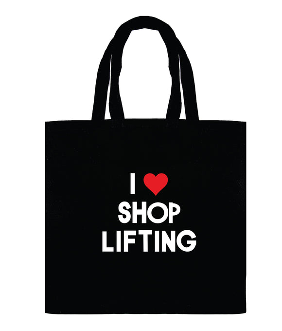 I love shoplifting Calico Tote Bag - CRU09-746B-33007