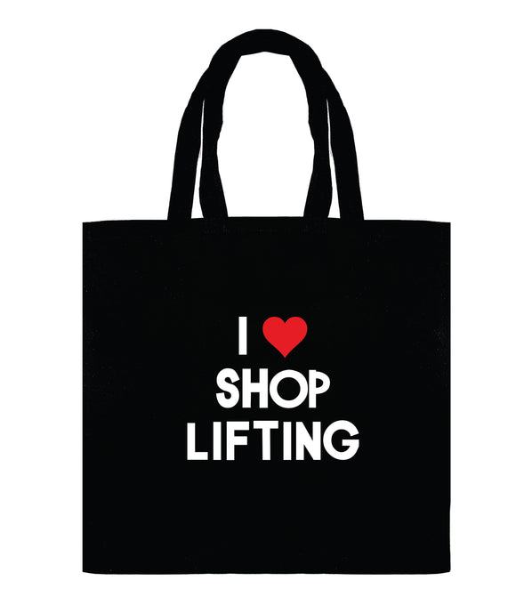 I love shoplifting Calico Tote Bag - CRU09-741B-33007