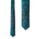 Silk Tie - On Walkabout Blue By Karen Taylor