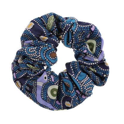 Aboriginal Scrunchie - Bush Tucker Blue