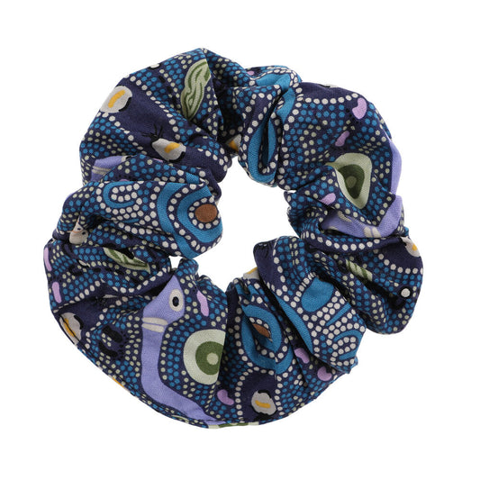 Aboriginal Scrunchie - Bush Tucker Blue