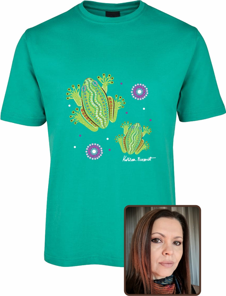T Shirt Kids Regular Fit - Kathleen Buzzacott, Centralian Tree Frog Design
