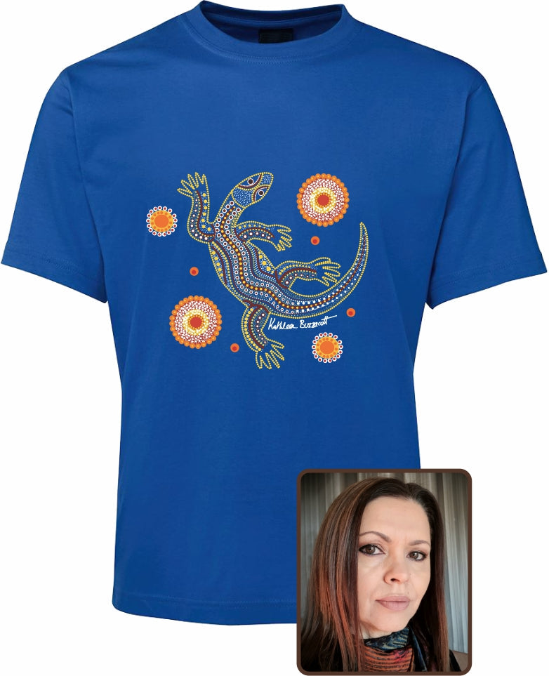 T Shirt Kids Regular Fit - Kathleen Buzzacott, Sand Goanna Design