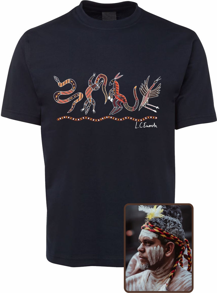 T Shirt Kids Regular Fit - Louis Enoch, Meeting Place (Fire) Design