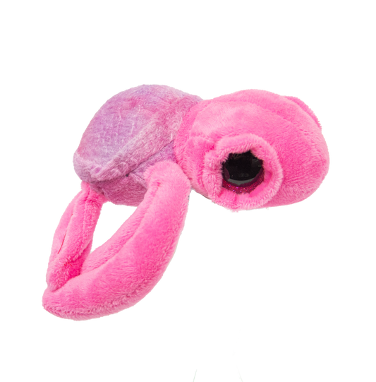 Tilly Turtle Pink Plush Toy With Magnetic Flippers - 16cm