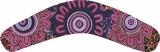 Wooden Magnet (Australian Made) Boomerang Shape - Women's Business By Merryn Apma