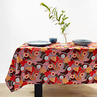 Art Down Under Aboriginal Rectangle Tablecloth Large - Fair Dinkum Gifts