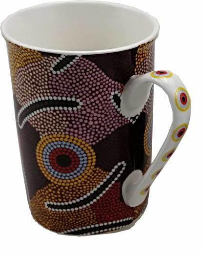 Art Down Under Tall Flair Bone China Mugs In Box