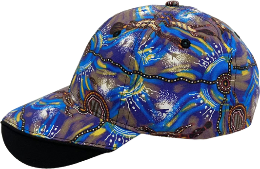 Bulurru Cotton Baseball Caps - Meeting Place Water - Fair Dinkum Gifts