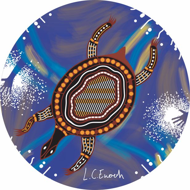 Aboriginal Ceramic Coasters By Louis Enoch - Fair Dinkum Gifts