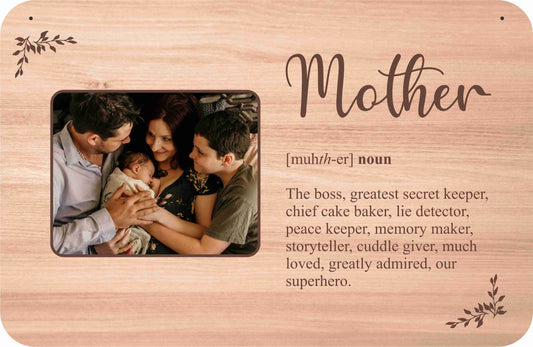 Mother's Day Wooden Sign With Personalised Photo