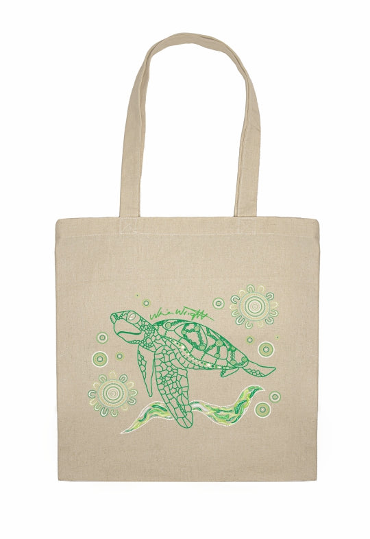 Shopping Tote Bag - Turtle By Nina Wright