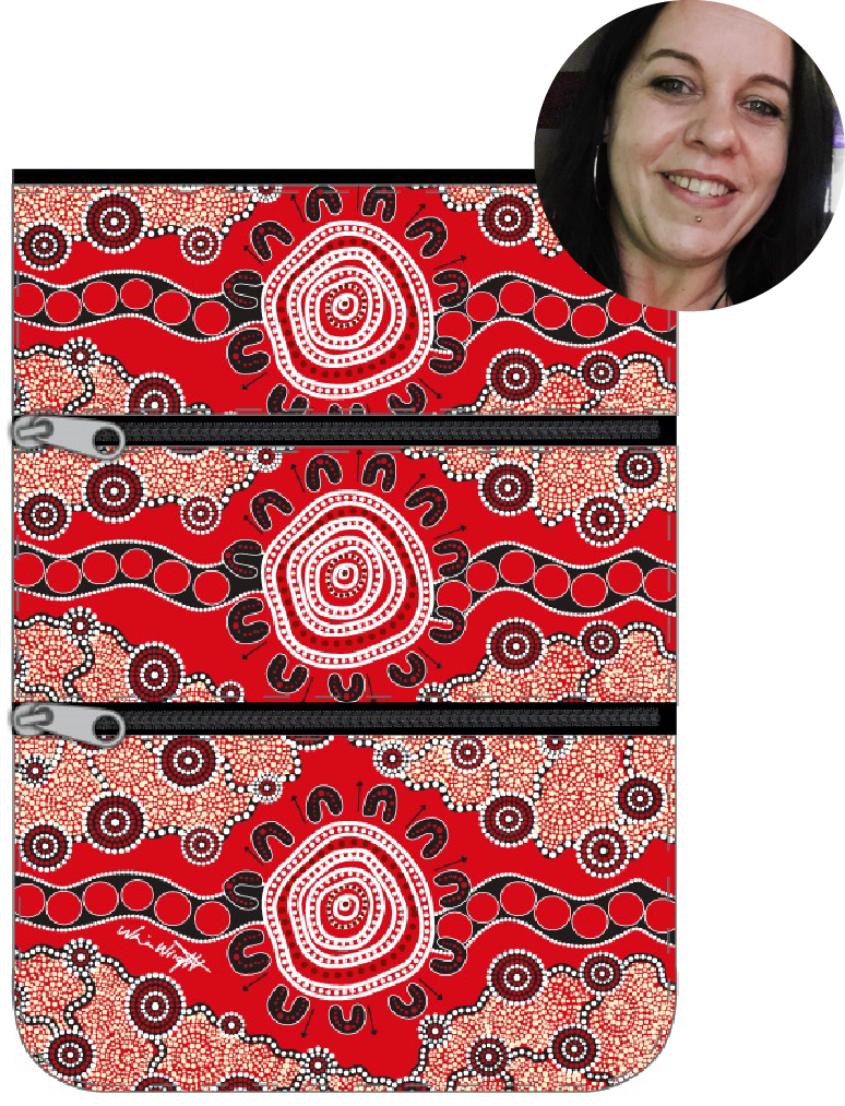 Compartment Zip Bag - The Gathering By Nina Wright