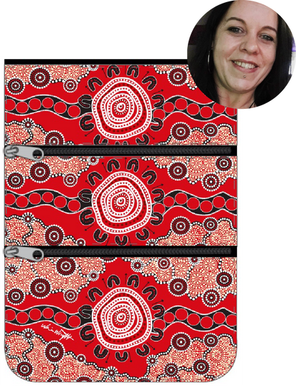 Compartment Zip Bag - The Gathering By Nina Wright