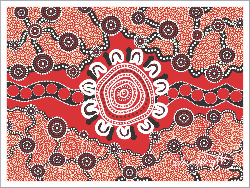 Ceramic Magnet - The Gathering By Nina Wright - Fair Dinkum Gifts