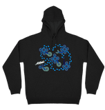 Adults Cozy Hoodie - On Walkabout Blue By Karen Taylor