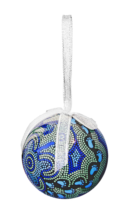 HANGING BAUBLE DECORATION IN BOX - ABORIGINAL DESIGNS