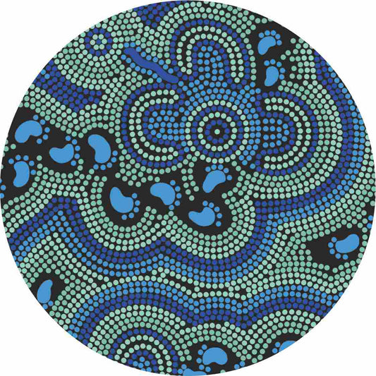 Aboriginal Ceramic Coasters By Karen Taylor - Fair Dinkum Gifts