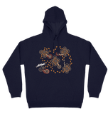 Adults Cozy Hoodie - On Walkabout Ochre By Karen Taylor