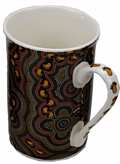 Art Down Under Tall Flair Bone China Mugs In Box
