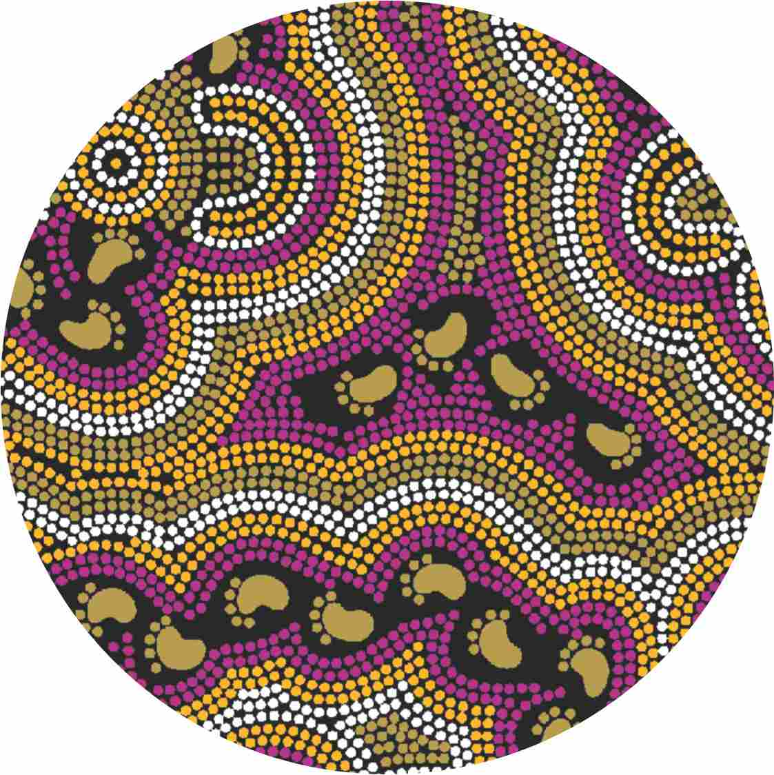 Aboriginal Ceramic Coasters By Karen Taylor - Fair Dinkum Gifts
