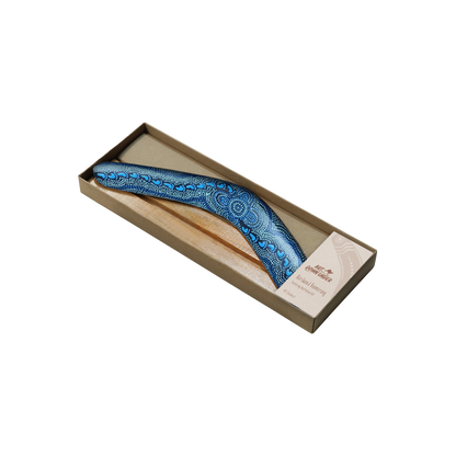 Boomerang - On Walkabout Blue By Karen Taylor