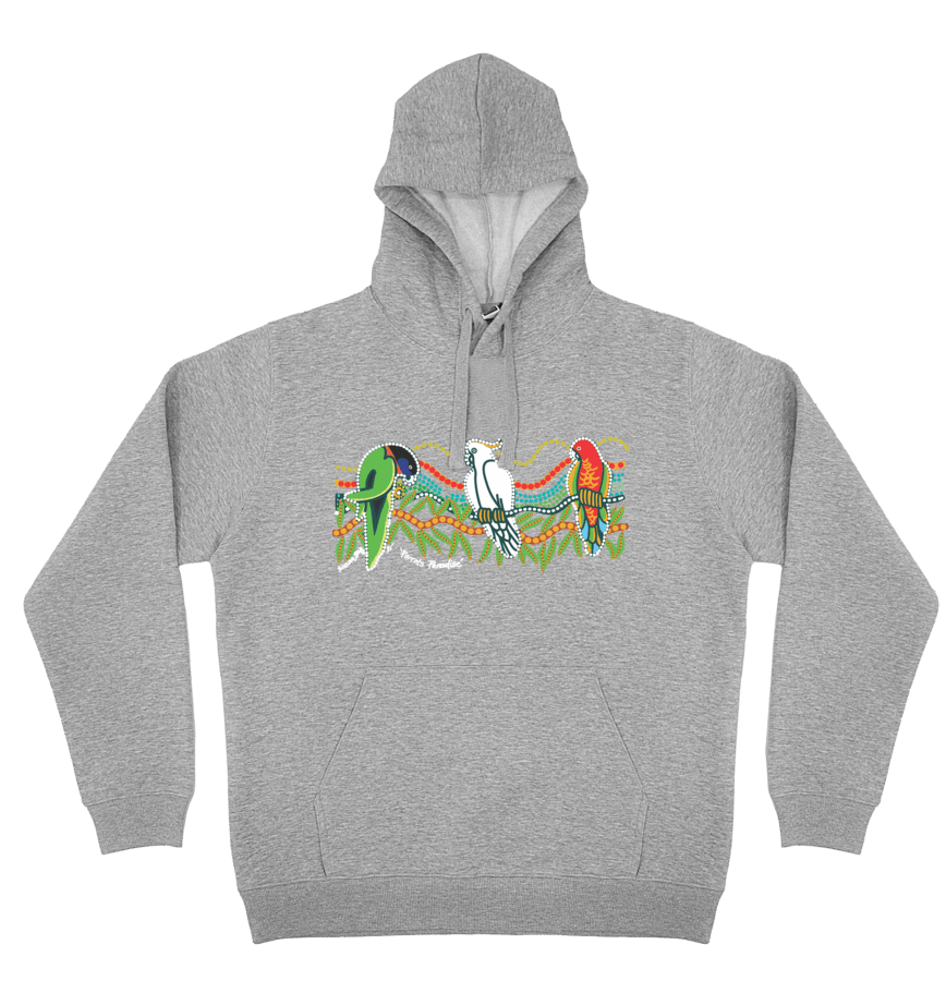 Adults Cozy Hoodie - Parrots Paradise By Susan Betts