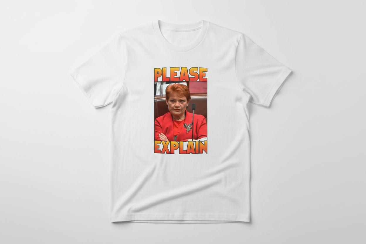 PLEASE EXPLAIN T-SHIRT PAULINE HANSON