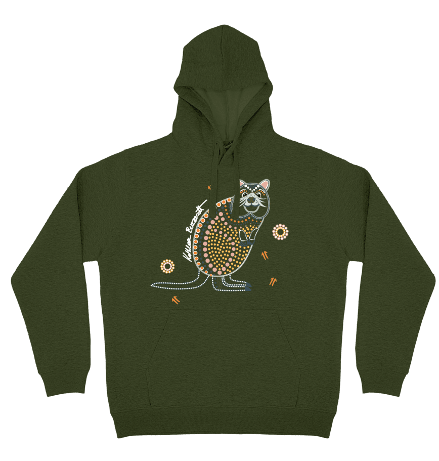 Adults Cozy Hoodie - Quokka By Kathleen Buzzacott