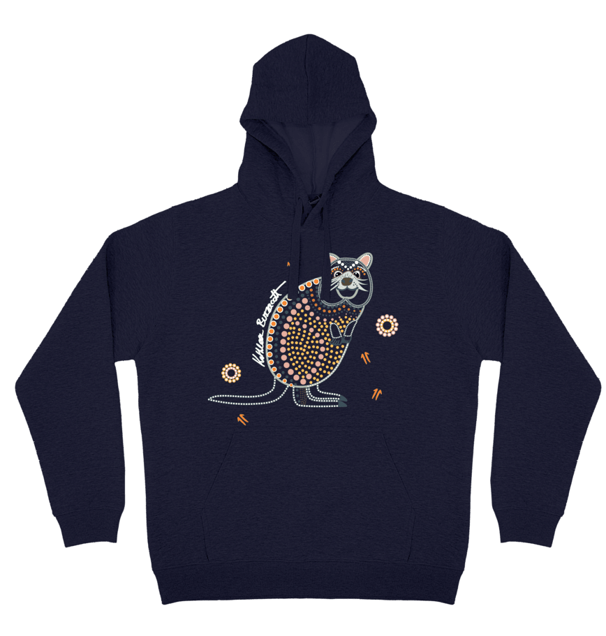 Adults Cozy Hoodie - Quokka By Kathleen Buzzacott