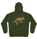 Adults Cozy Hoodie - Wawi (Red Kangaroo) By Nina Wright