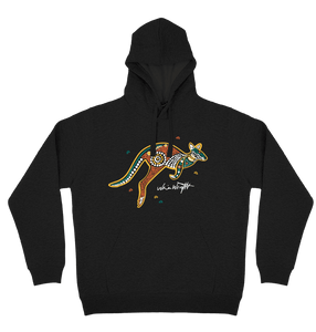 Adults Cozy Hoodie - Wawi (Red Kangaroo) By Nina Wright