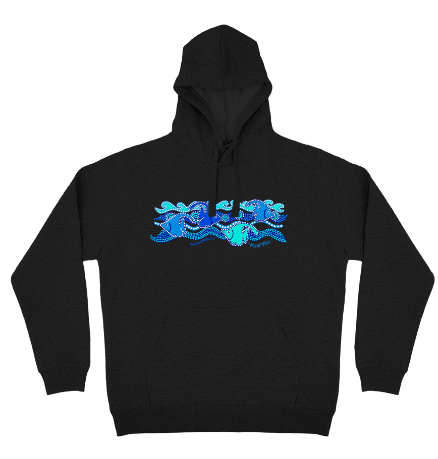 Adults Cozy Hoodie - Reef Fish By Susan Betts
