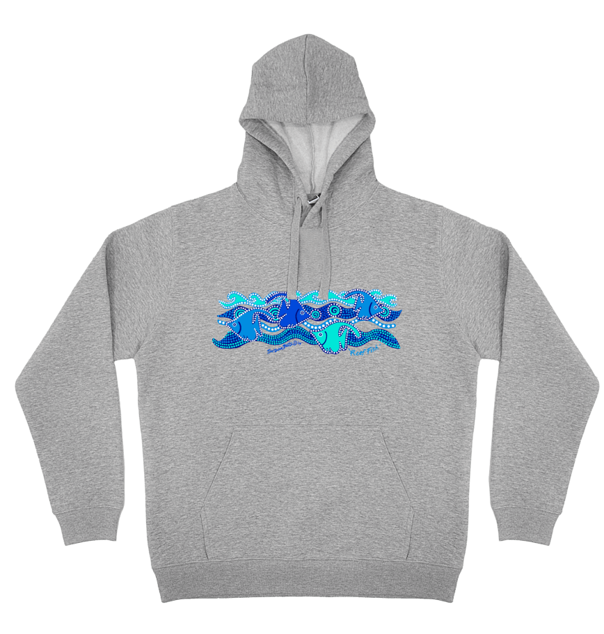 Adults Cozy Hoodie - Reef Fish By Susan Betts