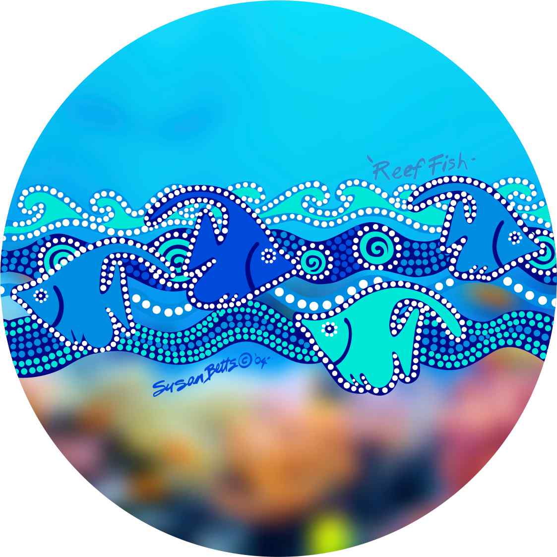 Aboriginal Ceramic Coasters By Susan Betts - Fair Dinkum Gifts