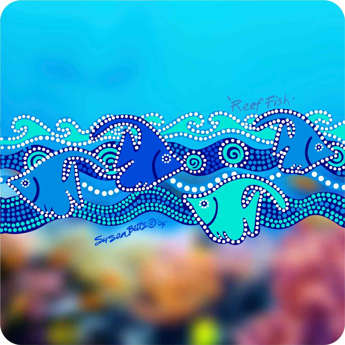 Aboriginal Ceramic Coasters By Susan Betts - Fair Dinkum Gifts