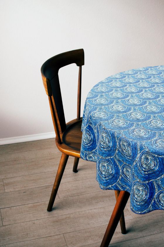 Tablecloth Sabrina Robertson Blue - Fair Dinkum Gifts