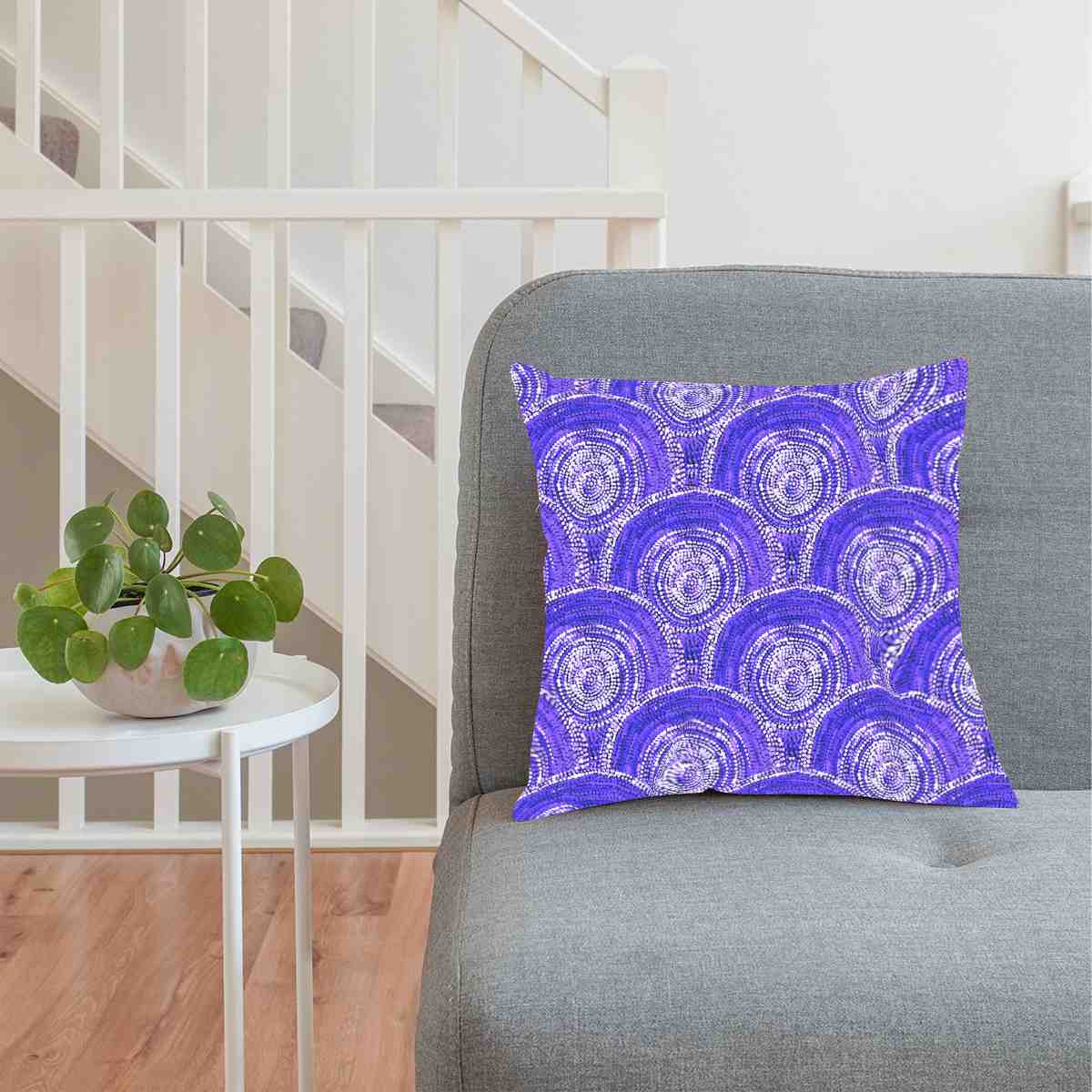 Cushion Cover Sabrina Robertson Purple - Fair Dinkum Gifts
