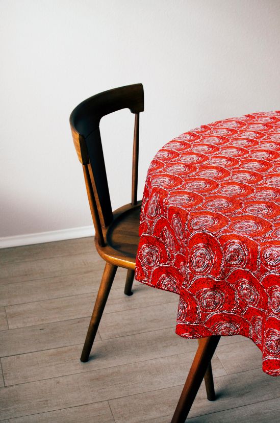 Tablecloth Sabrina Robertson Red - Fair Dinkum Gifts