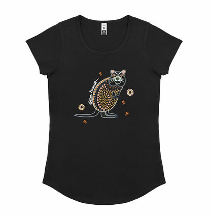 Ladies Scoop Neck T-Shirt - Quokka