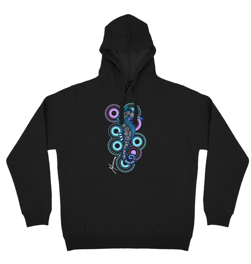 Adults Cozy Hoodie - Seahorse By Debbie Scott