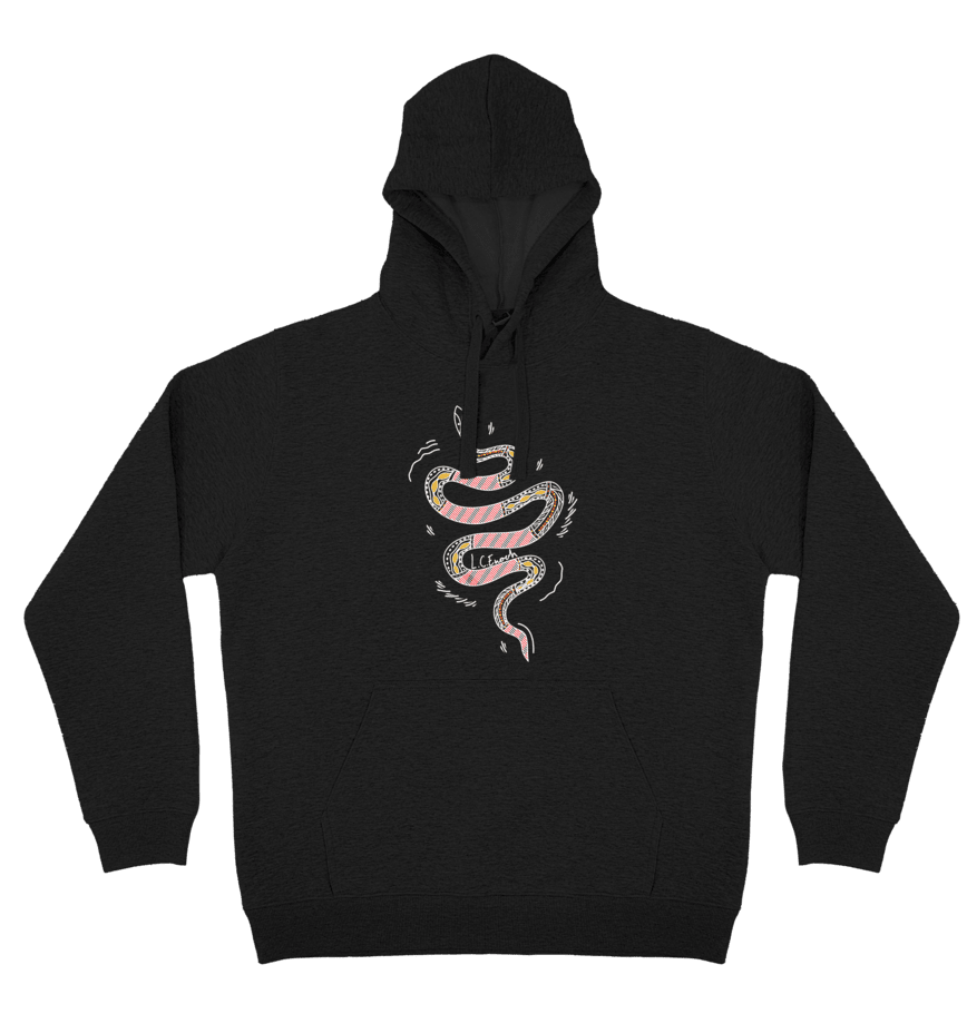 Adults Cozy Hoodie - Snake By Louis Enoch